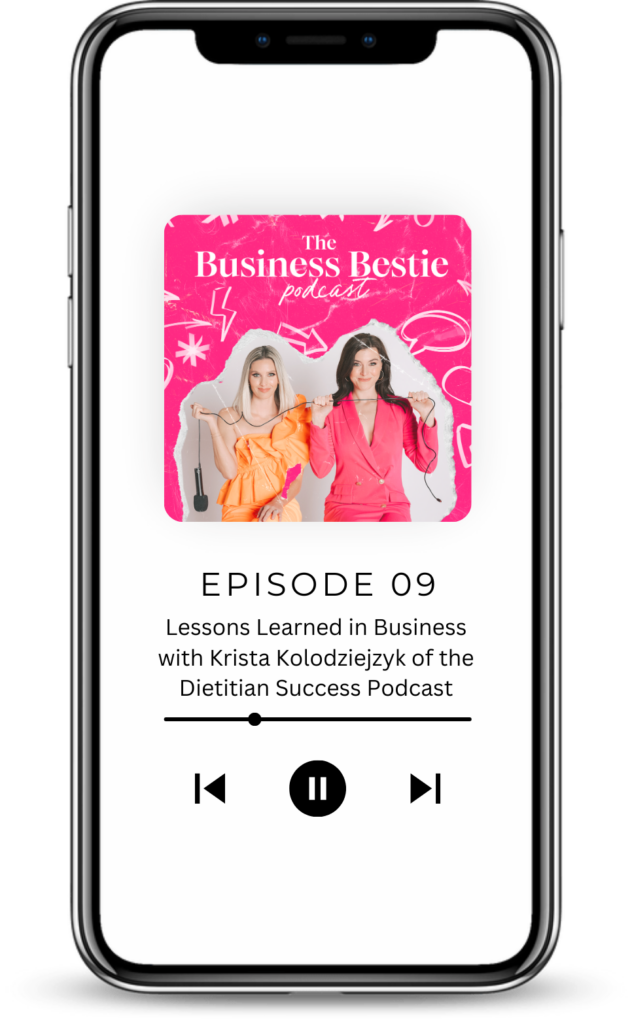 ep. 009 _ Lessons Learned in Business with Krista Kolodziejzyk of the Dietitian Success Podcast